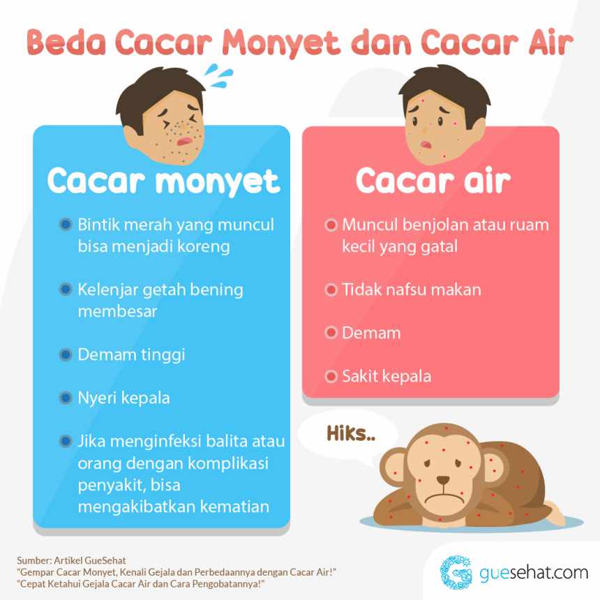 Perbedaan Cacar Monyet dan Cacar Air - GueSehat.com