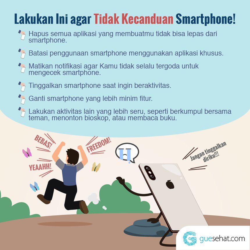 Tips Agar Tidak Kecanduan Smartphone - GueSehat