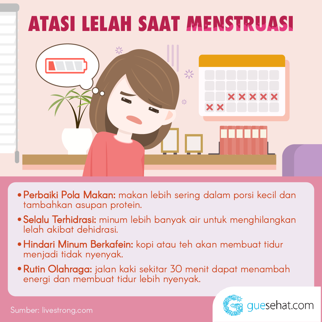 Lelah Saat Menstruasi - GueSehat.com